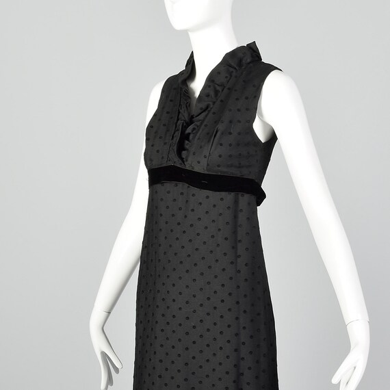 XS 1960s Henry Harris Black Maxi Vintage Maxi Dre… - image 5