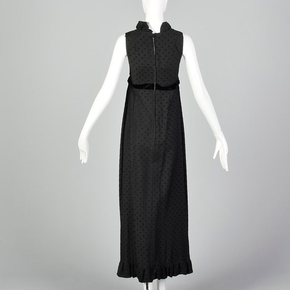 XS 1960s Henry Harris Black Maxi Vintage Maxi Dre… - image 3