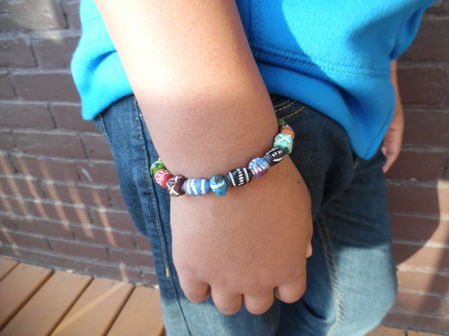 Kids bracelet Multicolored beaded bracelet Boys beaded Etsy