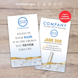 Monat Business Cards, Vertical, Monat Business Card, Monat Hair Care, Printable, Digital