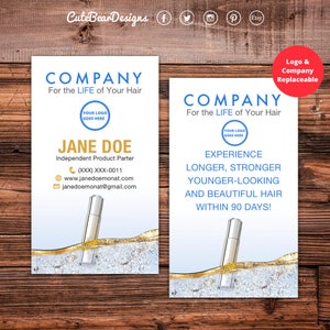 Monat Business Cards, Vertical, Monat Business Card, Monat Hair Care, Printable, Digital