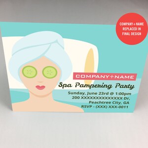 Rodan and Fields Postkarten, Spa Day Postkarte, Einladung, Muttertag, Digital, druckbar