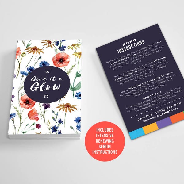 Rodan And Fields Custom Business Card Etsy Rodan And Fields Custom Business Card Etsy