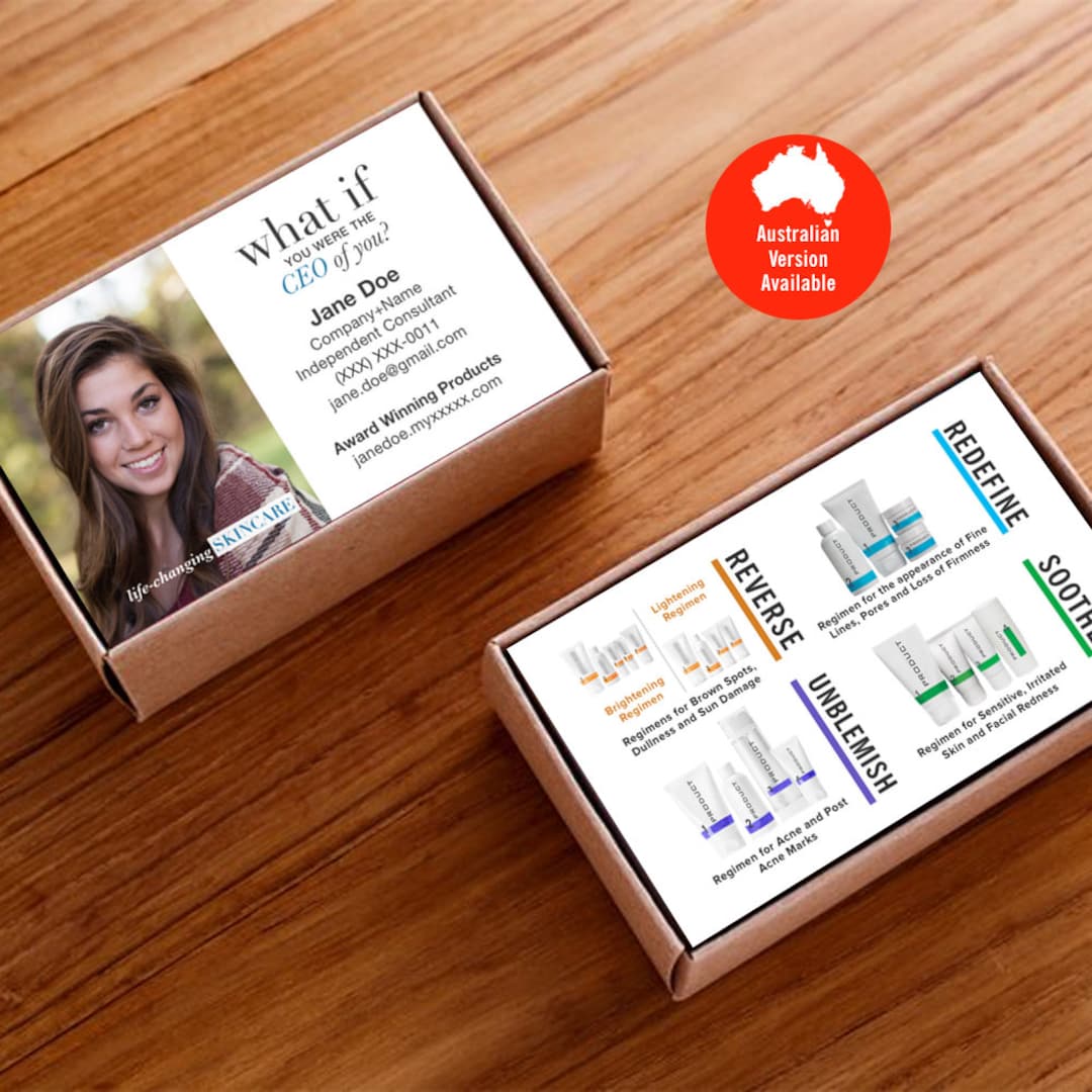 Rodan and Fields Business Card, R and F Cards, R+F, Rodan Business Card ...