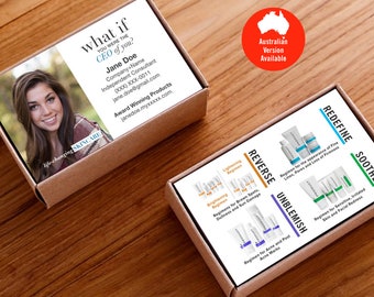 Rodan and Fields Visitenkarten, R und F Karten, R+F, Rodan Visitenkarten, Produktschemas, druckbar, Digital