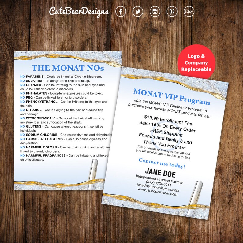 Monat Postcard Vertical Monat Nos No Monat Hair Care Etsy