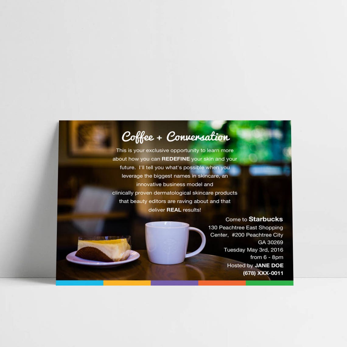 Rodan and Fields Invitations Coffee RF Invitation Card Etsy