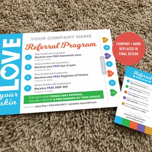 Rodan en Velden Referral Program Cards / Ponskaarten / Gratis Regime / Combo / Visitekaartjes / Post Cards / Digitaal / Printable