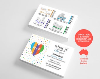 Rodan and Fields Business Card, R and F Cards, RF, Rodan Business Card, Unmeasured, Marketing, Branding, Printable, Digital