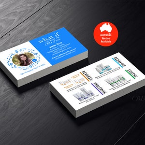 Cartes de visite Rodan and Fields / Facebook Messenger / Code de profil / Et si / PDG / Régimes de produits / Numérique / Imprimable