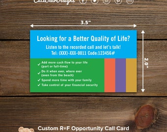 Rodan and Fields Business Cards / Opportunity Call Card / Redefine / Soothe / Unblemish / Reverse / Digital / DIY / Printable
