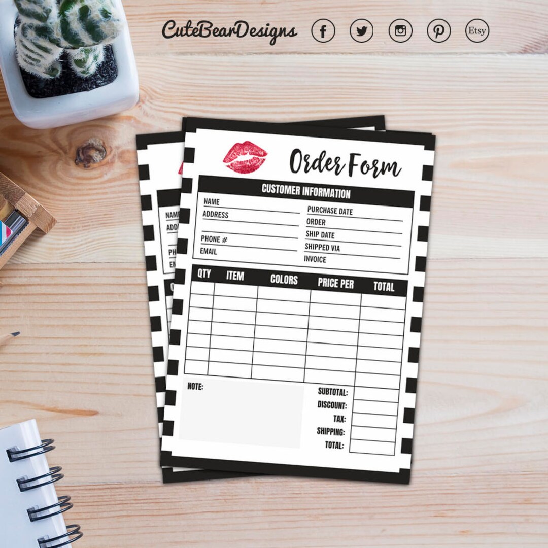Lipsense Order Form, Lipsense Invoicing, Lipsense Ordering, Lipsense ...