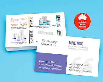 Rodan and Fields Business Cards, R and F Cards, RF, Rodan Fields Business Card, Modern, Regimens, Printable, Digital