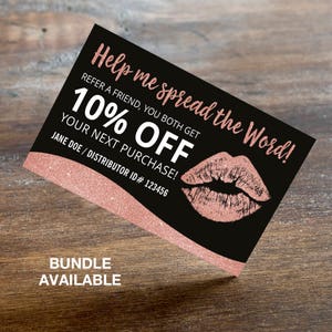 Lipsense 名刺、Lipsense 名刺、ローズゴールド、シマー、ウェーブ、ディストリビューターカード、紹介カード、デジタル、印刷可能