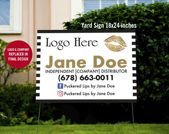 Lipsense Yard Sign, Lipsense Display, Lipsense Banner, Consultant Sign, Lipsense Trade Show, Digital, Printable