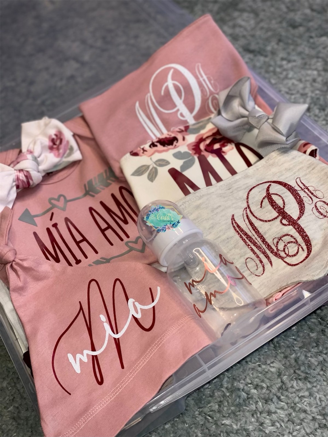 As Seen on TikTok Personalized Rose Gold Baby Bundle Take Me Etsy