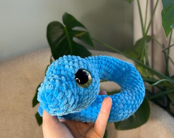 Blue Snake Plushie