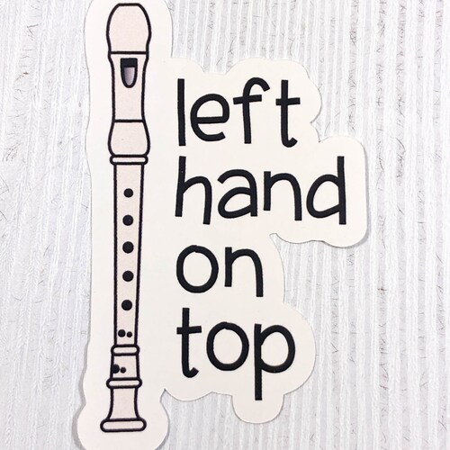 Recorder Sticker for Music Teacher Sticker Glossy Sticker Etsy