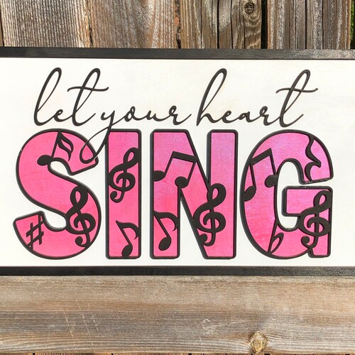 Wooden Sign for Music Teachers Home Decor for Musicians Home Etsy