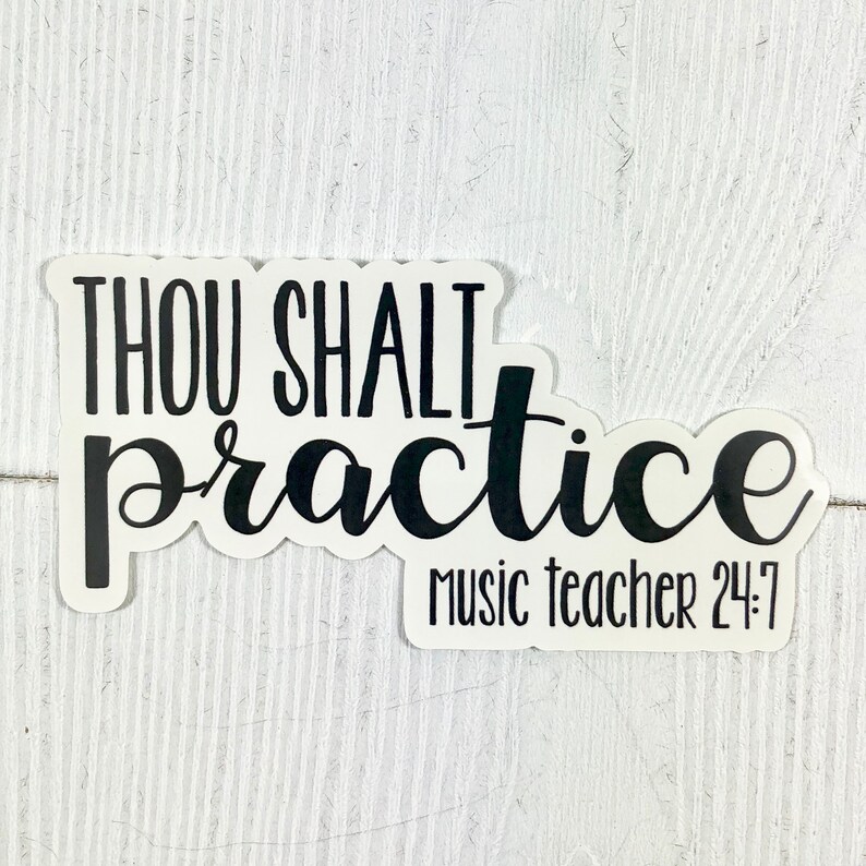Sticker for Music Teacher Sticker Glossy Sticker Gift for Etsy