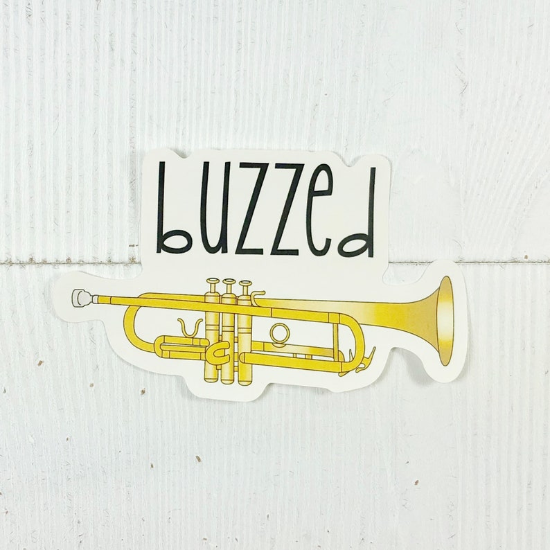 Trumpet Sticker for Music Teacher Glossy Sticker Vinyl Etsy