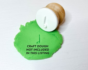 Add-on craft dough music stamps for elementary classroom; music rhythm stamps,  music manipulatives, add-on rhythm stamps