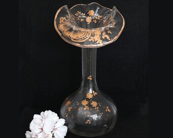 Antique French Glass Jack in the Pulpit Vase With Rococo Gilt - Etsy