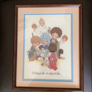 Precious Moments Manger Scene Cross Stitch