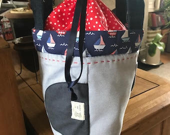 Drawstring lunch bag