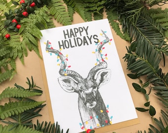 Happy Holidays Kudu |  Holiday Card