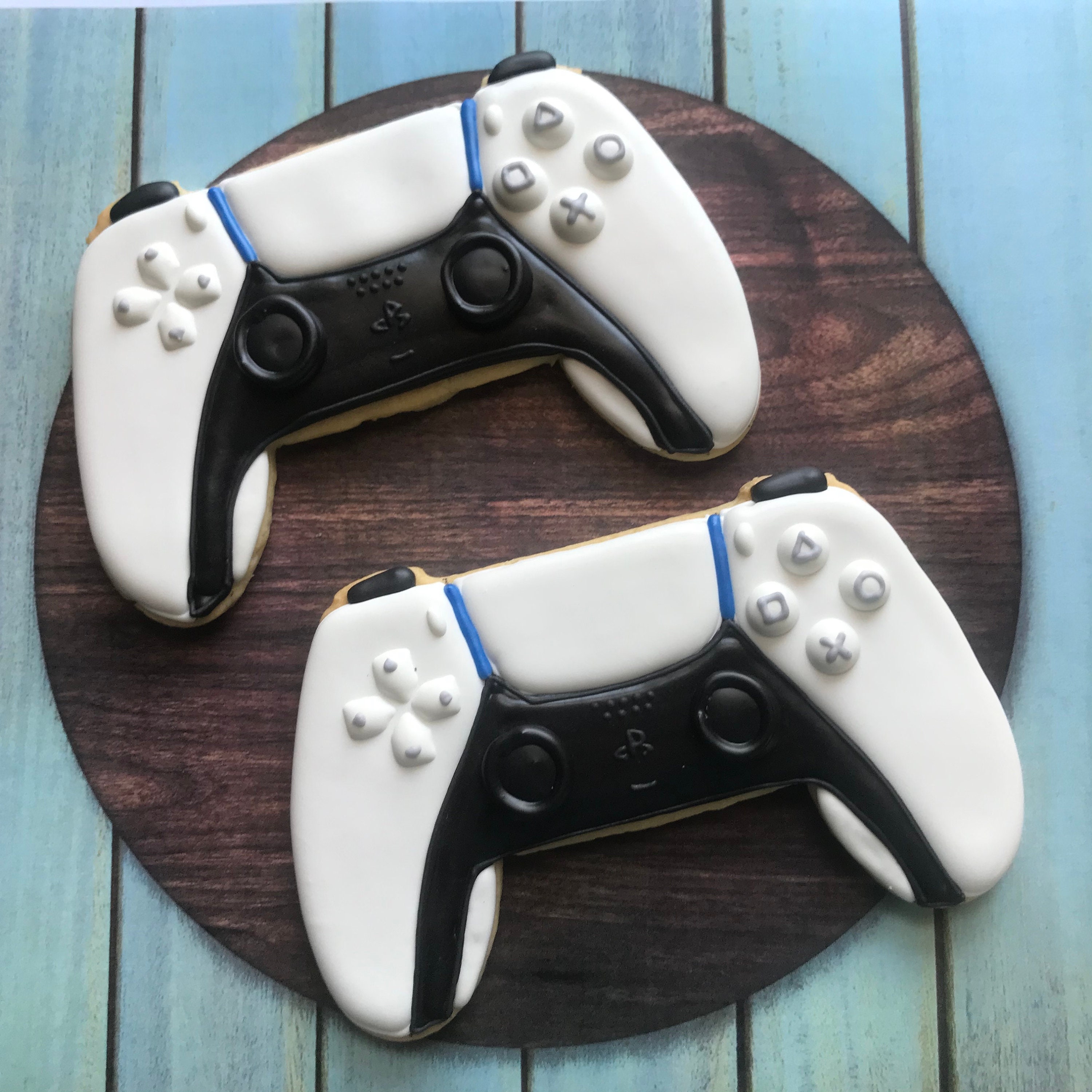 LARGE Playstation 5 Inspired Controller Cookies 5inch Etsy