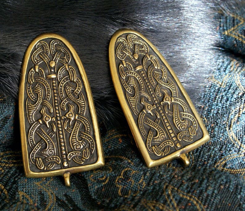 A pair of brooches Viking brooches Scandinavia 1011 century Etsy