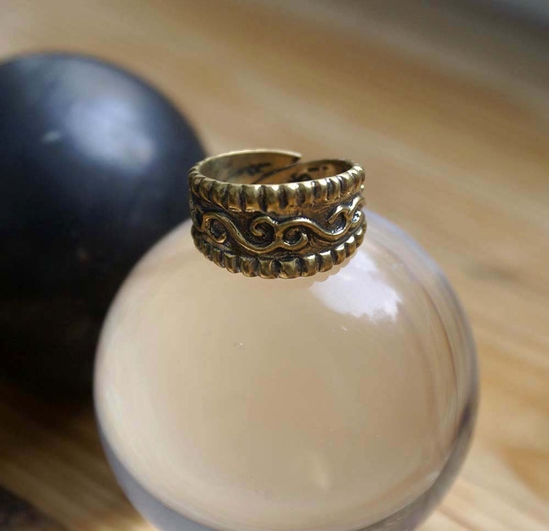 Medieval ring Ring with floral ornaments Ring for women Replica rings Russia 11-12 centuries