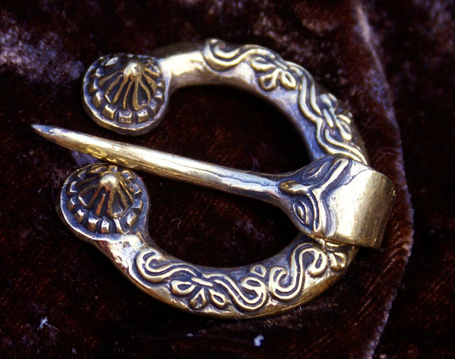 Bronze small brooch Fibula The Vikings Slavs brooches for Etsy