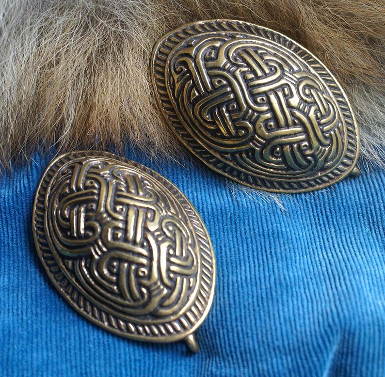 TWO oval brooches Viking Tortoise brooches Scandinavia Finland Etsy