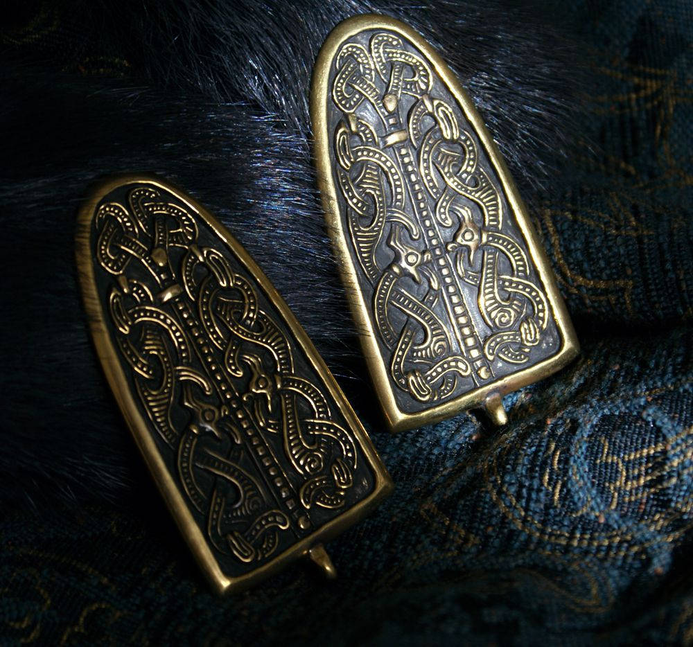A pair of brooches Viking brooches Scandinavia 1011 century Etsy