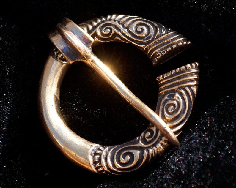 A Viking Brooch Bronze Brooch Medieval Brooches Viking Etsy