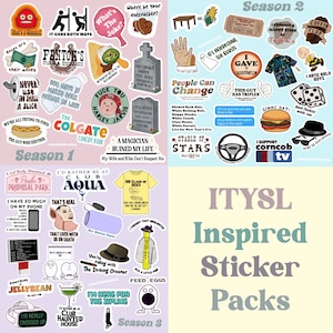 I Think You Sollte Leave wasserdichte Sticker Packs, inspiriert von ITYSL, Tim Robinson, Sloppy Steaks, Corncobtv, Hydroflask Laptop