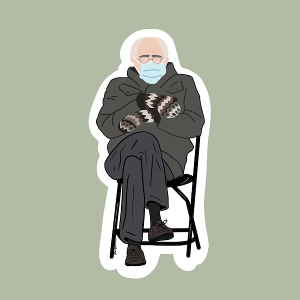 Mitten Bernie Sanders Sticker