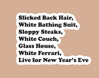 Former POS traits sticker, inspired by I Think You Should Leave, Sloppy Steaks, ITYSL, Hydroflask, waterproof, laptop, yeti