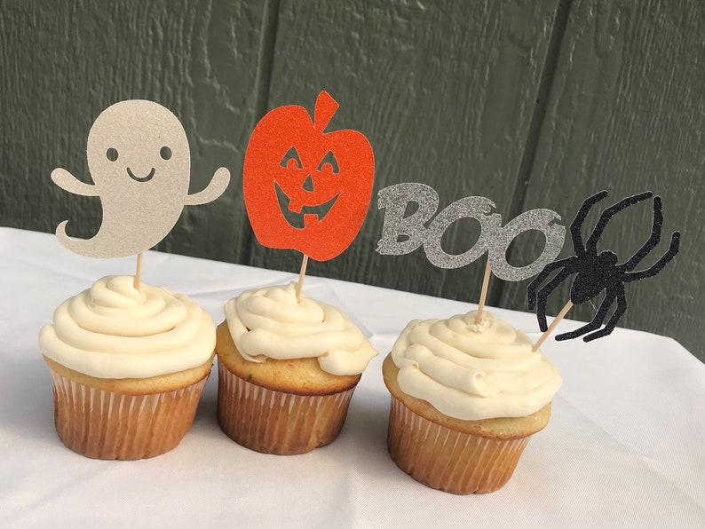 Halloween Cupcake Toppers Spider Pumpkin Halloween Cupcake Toppers Spider Pumpkin