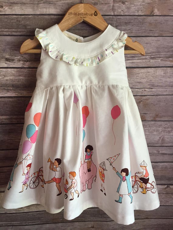 Items similar to First Birthday Dress for Little Girl, Parade Dress