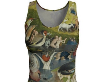 Garden of Earthly Delights Tank - Bosch, Tank Top, Art History, Early Renaissance, Renaissance Art, Printed Tank, Active Wear