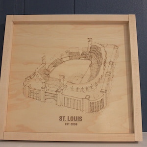 St. Louis Busch Stadium Subway Advert Style Art. Sizes 5x7 to 