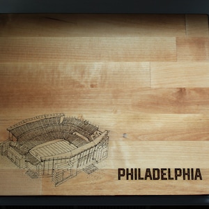 Lincoln Financial Field - Philadelphia - Philadelphia Butcher Block Cutting Board - Lincoln Financial Field Butcher Block Cutting Board