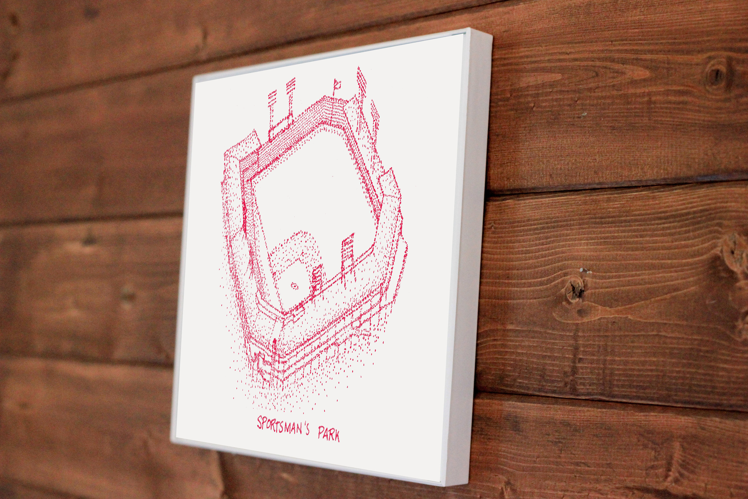 Sportsman Park - St. Louis Cardinals - Stipple Drawing - Baseball Art - St. Louis Cardinals Art - St. Louis Cardinals Print