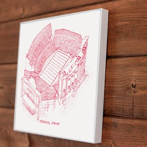 Memorial Stadium - Nebraska Cornhuskers - Nebraska - Football Art - Nebraska Cornhuskers Art - Nebraska Cornhuskers Print