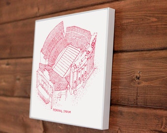 Memorial Stadium - Nebraska Cornhuskers - Nebraska - Football Art - Nebraska Cornhuskers Art - Nebraska Cornhuskers Print