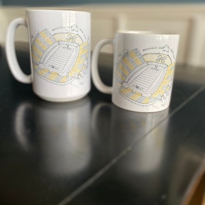 Faurot Field - Missouri Tigers - Stipple Art - Mug - College Football Mug - MIZZOU Tigers Mug - Coffee Mug