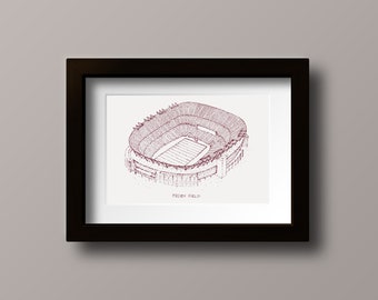 FedEx Stadium - Washington - Stipple Drawing - Football Art - Washington Art - Washington Football Print